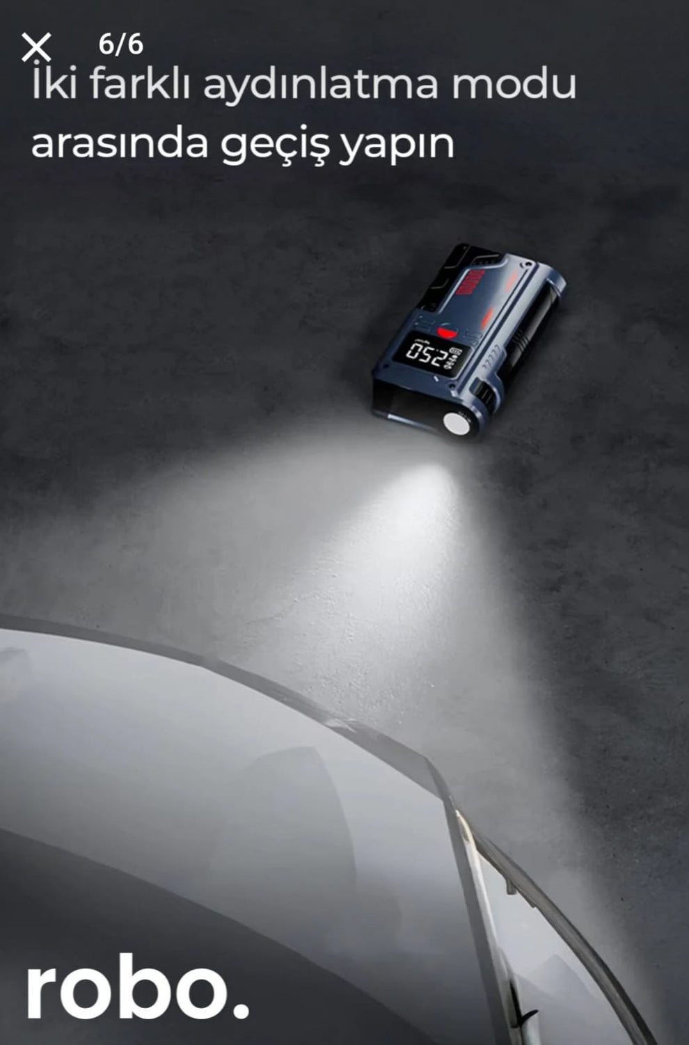 Şarjlı Akü Takviye Cihazı / Lastik şişirici / Powebank Bir arada 150Psi Yüksek basınçlı (KAPIDA ÖDEME)-( ÜCRETSİZ KARGO )