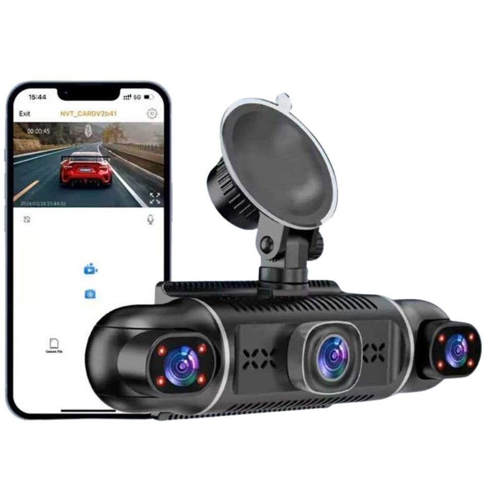 4 Kameralı 360° Araç İçi Kamera – Ultra HD, Wi-Fi, GPS & Park Modu [KAPIDA ÖDEME & ÜCRETSİZ KARGO]