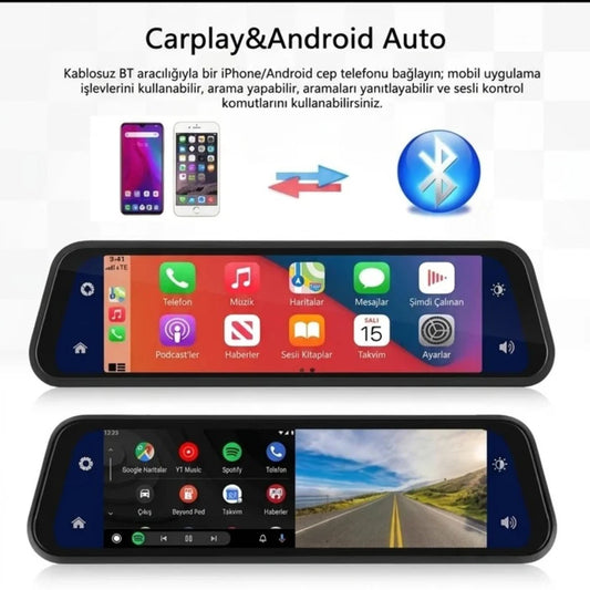 Dikiz Aynası CarPlay Araç Kamerası Stoklarda ![ÜCRETSİZ KARGO & KAPIDA ÖDEME]