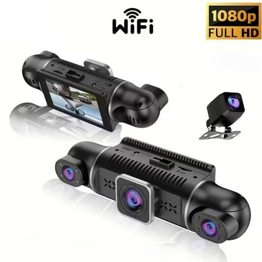 4 Kameralı 360° Araç İçi Kamera – Ultra HD, Wi-Fi, GPS & Park Modu [KAPIDA ÖDEME & ÜCRETSİZ KARGO]