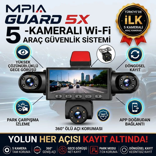 5 Kameralı 4K Ultra Araç kamera ve Güvenlik Sistemi![Ücretsiz kargo & Kapıda ödeme]